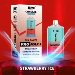  Strawberry Raspberry Cherry Ice by WGA Crystal Pro Max Plus 10000 Disposable Vape